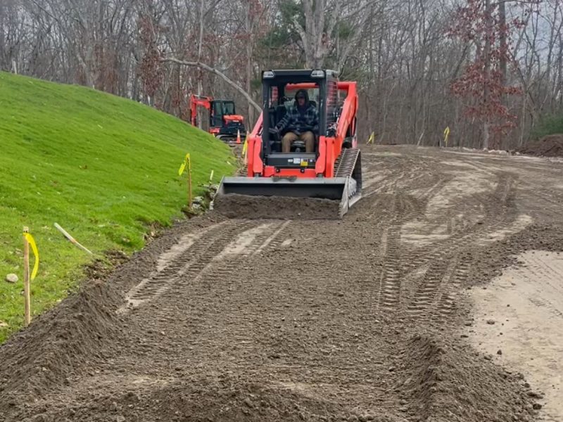 Before: Bare yard in West Des Moines before landscape design